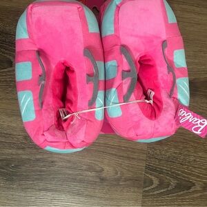 Pink and Blue Barbie Slippers